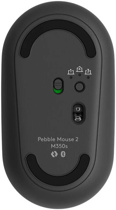Logitech Pebble 2 M350s Wireless Mouse, Ambidextrous Design, Multi-Device Pairing, Bluetooth Connectivity, Silent Clicks with Silent Touch Technology - Tonal Graphite Logitech Pebble 2 M350s Wireless Mouse, Ambidextrous Design, Multi-Device Pairing, Bluetooth Connectivity, Silent Clicks with Silent Touch Technology - Tonal Graphite